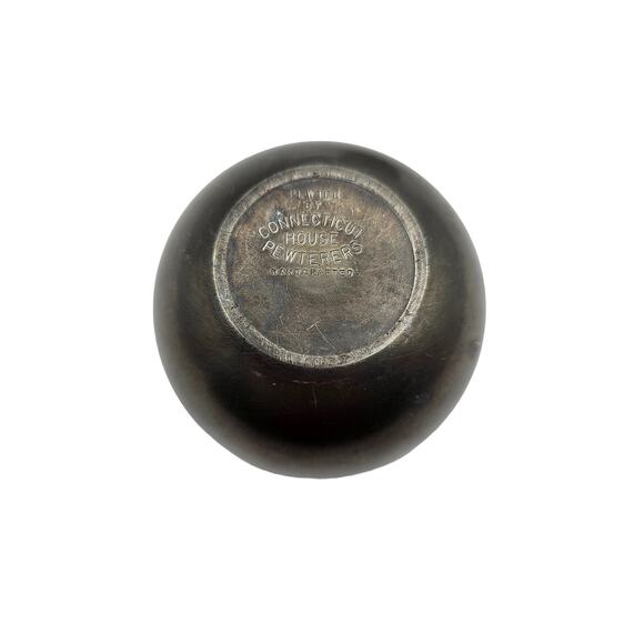 Vintage Connecticut House Pewter Set of 2 Cups Metal - Picture 4 of 4